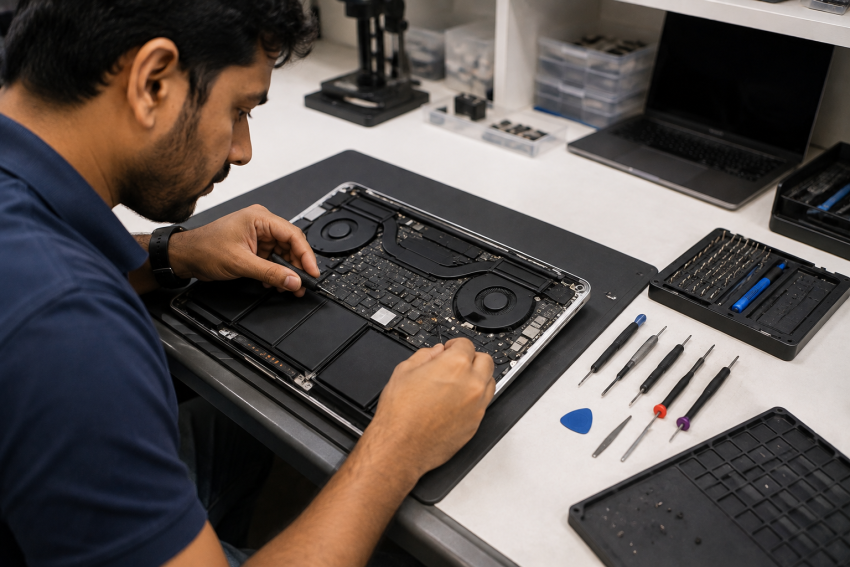 MacBook repair at CNC service centre, West Patel Nagar, New Delhi