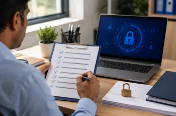 Data protection compliance checklist review in an Indian small business office