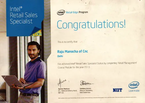 Intel Retail Edge — Retail Sales Specialist — CNC Award