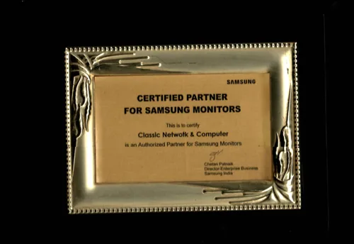 Samsung Certified Partner — Monitors — CNC Award