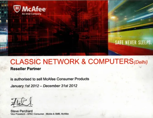 McAfee — CNC Authorised Partner